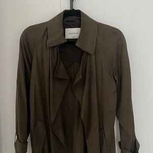 Aritzia olive trench jacket, XXS